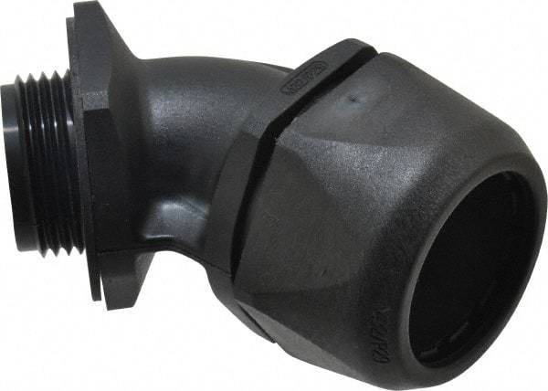 Murrplastik - 1" Trade, Nylon Compression Angled Liquidtight Conduit Connector - Noninsulated - Caliber Tooling