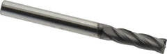 Niagara Cutter - 3/16", 4 Flute, Single End, Solid Carbide, 0.02" Corner Radius End Mill - 2" OAL, 30° Helix, Right Hand Flute, 5/8" LOC, Right Hand Cut - Caliber Tooling