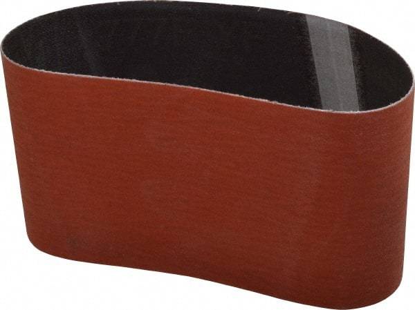 3M - 9" Wide x 60" OAL, 80 Grit, Ceramic Abrasive Belt - Ceramic, Medium, Coated, Y Weighted Cloth Backing, Wet/Dry, Series 777F - Caliber Tooling