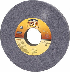 Norton - 12" Diam x 3" Hole x 1-1/2" Thick, H Hardness, 46 Grit Surface Grinding Wheel - Aluminum Oxide, Type 1, Coarse Grade, 2,070 Max RPM, Vitrified Bond, No Recess - Caliber Tooling