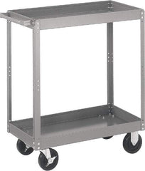 Quantum Storage - 1,000 Lb Capacity, 36" Wide x 24" Long x 35" High Standard Utility Cart - 2 Shelf, Steel - Caliber Tooling