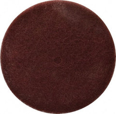 3M - 8" Very Fine Grade Aluminum Oxide Deburring Disc - 1/2" Center Hole, Arbor Connection, Maroon, 3,000 Max RPM - Caliber Tooling