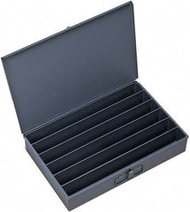 Durham - 18 Inches Wide x 3 Inches High x 12 Inches Deep Compartment Box - Steel , 6 Compartments - Caliber Tooling