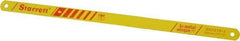 Starrett - 12" Long, 18 Teeth per Inch, Bi-Metal Power Hacksaw Blade - Toothed Edge, 5/8" Wide x 0.032" Thick - Caliber Tooling