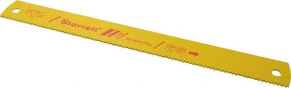 Starrett - 14" Long, 6 Teeth per Inch, Bi-Metal Power Hacksaw Blade - Toothed Edge, 1-5/8" Wide x 0.075" Thick - Caliber Tooling