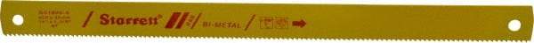 Starrett - 18" Long, 6 Teeth per Inch, Bi-Metal Power Hacksaw Blade - Toothed Edge, 1-3/8" Wide x 0.062" Thick - Caliber Tooling