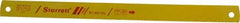 Starrett - 18" Long, 10 Teeth per Inch, Bi-Metal Power Hacksaw Blade - Toothed Edge, 1-3/8" Wide x 0.062" Thick - Caliber Tooling