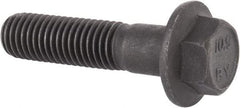 Value Collection - M12x1.75 Metric Coarse, 50mm Length Under Head, Hex Drive Flange Bolt - 40mm Thread Length, Grade 10.9 Alloy Steel, Smooth Flange, Phosphate & Oil Finish - Caliber Tooling