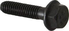 Value Collection - M6x1.00 Metric Coarse, 25mm Length Under Head, Hex Drive Flange Bolt - 20mm Thread Length, Grade 10.9 Alloy Steel, Smooth Flange, Phosphate & Oil Finish - Caliber Tooling