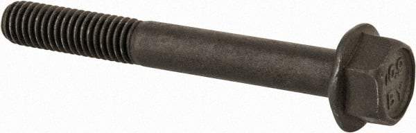 Value Collection - M6x1.00 Metric Coarse, 50mm Length Under Head, Hex Drive Flange Bolt - 20mm Thread Length, Grade 10.9 Alloy Steel, Smooth Flange, Phosphate & Oil Finish - Caliber Tooling