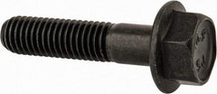 Value Collection - M8x1.25 Metric Coarse, 35mm Length Under Head, Hex Drive Flange Bolt - 30mm Thread Length, Grade 10.9 Alloy Steel, Smooth Flange, Phosphate & Oil Finish - Caliber Tooling