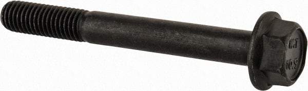 Value Collection - M8x1.25 Metric Coarse, 70mm Length Under Head, Hex Drive Flange Bolt - 30mm Thread Length, Grade 10.9 Alloy Steel, Smooth Flange, Phosphate & Oil Finish - Caliber Tooling