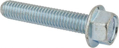 Value Collection - 3/8-16 UNC, 2" Length Under Head, Hex Drive Flange Bolt - 2" Thread Length, Grade 8 Steel, Serrated Flange, Zinc-Plated Finish - Caliber Tooling