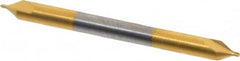 Hertel - #0 Plain Cut 60° Incl Angle Solid Carbide Combo Drill & Countersink - Caliber Tooling