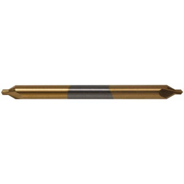 Hertel - #5 Plain Cut 60° Incl Angle Solid Carbide Combo Drill & Countersink - Caliber Tooling