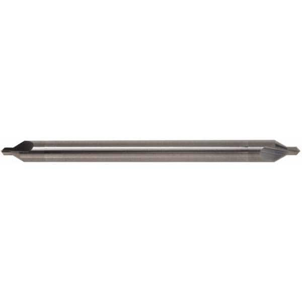 Hertel - #7 Plain Cut 82° Incl Angle Solid Carbide Combo Drill & Countersink - Caliber Tooling