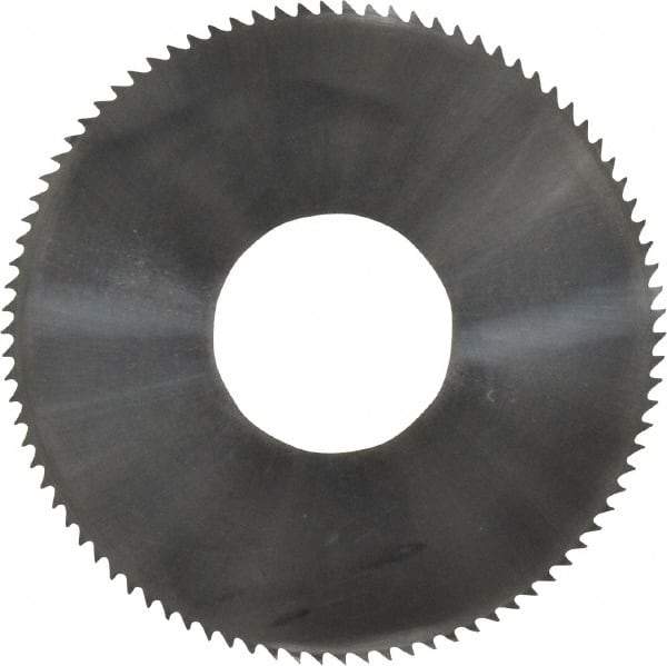 Made in USA - 1-3/4" Diam x 0.016" Blade Thickness x 5/8" Arbor Hole Diam, 90 Tooth Slitting and Slotting Saw - Arbor Connection, Solid Carbide, Concave Ground - Caliber Tooling