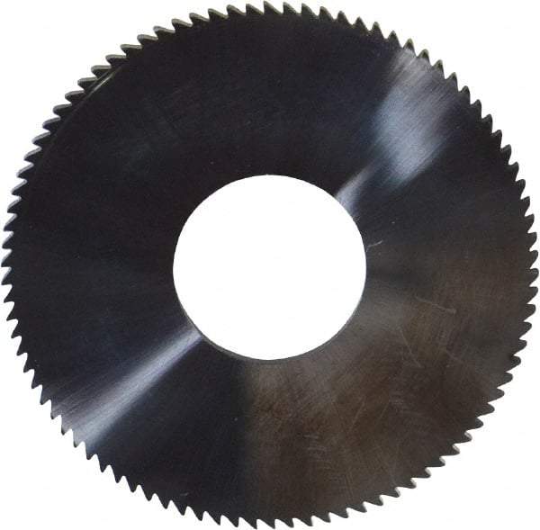 Made in USA - 1-3/4" Diam x 0.064" Blade Thickness x 5/8" Arbor Hole Diam, 90 Tooth Slitting and Slotting Saw - Arbor Connection, Solid Carbide, Concave Ground - Caliber Tooling