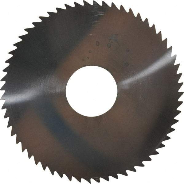 Made in USA - 2-1/4" Diam x 0.04" Blade Thickness x 5/8" Arbor Hole Diam, 60 Tooth Slitting and Slotting Saw - Arbor Connection, Solid Carbide, Concave Ground - Caliber Tooling