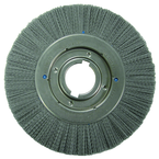 14" Diameter - Extra High Density Crimped Filament Wheel Brush - 0.055/120 Grit - 2" Arbor - Caliber Tooling