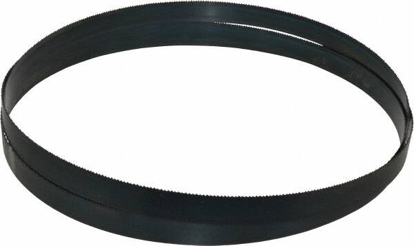 Starrett - 10 TPI, 11' Long x 1" Wide x 0.035" Thick, Welded Band Saw Blade - Carbon Steel, Toothed Edge, Raker Tooth Set, Flexible Back, Contour Cutting - Caliber Tooling