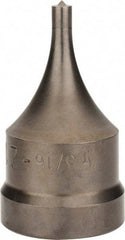 Cleveland Steel Tool - 1-1/4 Inch Diameter Round Ironworker Die - 2-1/8 Inch Head Diameter, 1 Inch Head Height - Caliber Tooling