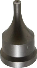 Cleveland Steel Tool - 1/4 Inch Diameter Round Ironworker Punch - 1-1/16 Inch Body Diameter, 1-7/32 Inch Head Diameter, 2-1/8 Inch Overall Length - Caliber Tooling