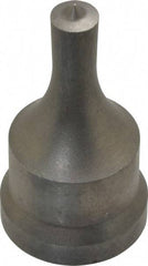 Cleveland Steel Tool - 3/8 Inch Diameter Round Ironworker Punch - 1-1/16 Inch Body Diameter, 1-7/32 Inch Head Diameter, 2-1/8 Inch Overall Length - Caliber Tooling