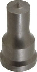 Cleveland Steel Tool - 3/4 Inch Diameter Round Ironworker Punch - 1-1/16 Inch Body Diameter, 1-7/32 Inch Head Diameter, 2-1/8 Inch Overall Length - Caliber Tooling