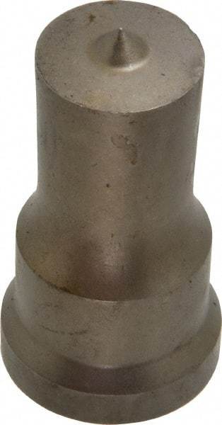 Cleveland Steel Tool - 7/8 Inch Diameter Round Ironworker Punch - 1-1/16 Inch Body Diameter, 1-7/32 Inch Head Diameter, 2-1/8 Inch Overall Length - Caliber Tooling