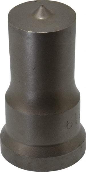 Cleveland Steel Tool - 15/16 Inch Diameter Round Ironworker Punch - 1-1/16 Inch Body Diameter, 1-7/32 Inch Head Diameter, 2-1/8 Inch Overall Length - Caliber Tooling