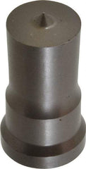 Cleveland Steel Tool - 1 Inch Diameter Round Ironworker Punch - 1-1/16 Inch Body Diameter, 1-7/32 Inch Head Diameter, 2-1/8 Inch Overall Length - Caliber Tooling