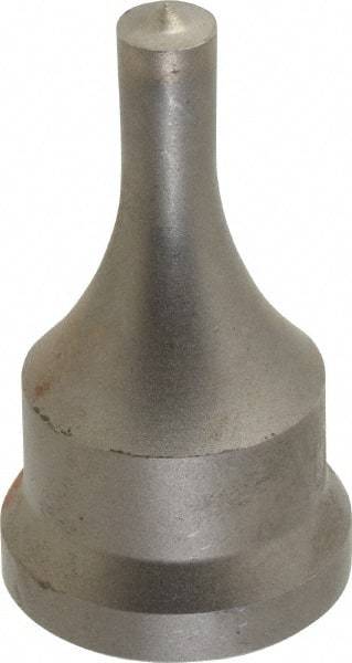 Cleveland Steel Tool - 11/32 Inch Diameter Round Ironworker Punch - 1-1/16 Inch Body Diameter, 1.24 Inch Head Diameter, 2-3/16 Inch Overall Length - Caliber Tooling