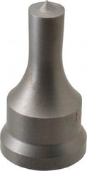 Cleveland Steel Tool - 1/2 Inch Diameter Round Ironworker Punch - 1-1/16 Inch Body Diameter, 1.24 Inch Head Diameter, 2-3/16 Inch Overall Length - Caliber Tooling