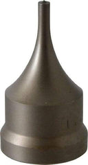 Cleveland Steel Tool - 3/16 Inch Diameter Round Ironworker Punch - 1-7/32 Inch Body Diameter, 1-3/8 Inch Head Diameter, 2-3/8 Inch Overall Length - Caliber Tooling