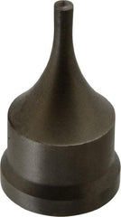 Cleveland Steel Tool - 7/32 Inch Diameter Round Ironworker Punch - 1-7/32 Inch Body Diameter, 1-3/8 Inch Head Diameter, 2-3/8 Inch Overall Length - Caliber Tooling