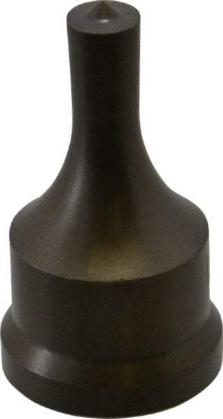 Cleveland Steel Tool - 7/16 Inch Diameter Round Ironworker Punch - 1-7/32 Inch Body Diameter, 1-3/8 Inch Head Diameter, 2-3/8 Inch Overall Length - Caliber Tooling