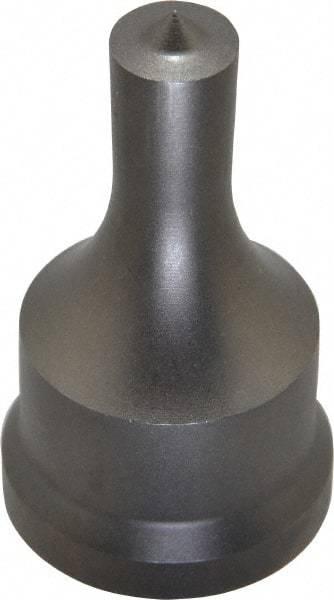 Cleveland Steel Tool - 1/2 Inch Diameter Round Ironworker Punch - 1-7/32 Inch Body Diameter, 1-3/8 Inch Head Diameter, 2-3/8 Inch Overall Length - Caliber Tooling