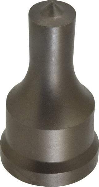 Cleveland Steel Tool - 5/8 Inch Diameter Round Ironworker Punch - 1-7/32 Inch Body Diameter, 1-3/8 Inch Head Diameter, 2-3/8 Inch Overall Length - Caliber Tooling