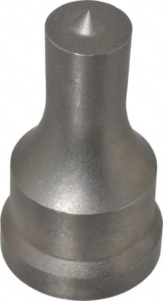 Cleveland Steel Tool - 11/16 Inch Diameter Round Ironworker Punch - 1-7/32 Inch Body Diameter, 1-3/8 Inch Head Diameter, 2-3/8 Inch Overall Length - Caliber Tooling