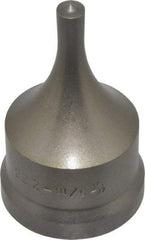 Cleveland Steel Tool - 5/16 Inch Diameter Round Ironworker Punch - 1-17/32 Inch Body Diameter, 1-11/16 Inch Head Diameter, 2-11/16 Inch Overall Length - Caliber Tooling