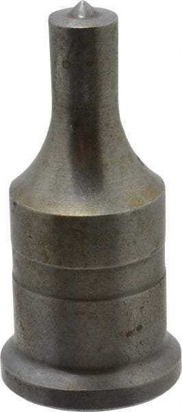 Cleveland Steel Tool - 7/16 Inch Diameter Round Ironworker Punch - 1 Inch Body Diameter, 1-3/16 Inch Head Diameter, 2-7/16 Inch Overall Length - Caliber Tooling