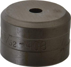 Cleveland Steel Tool - 9/32 Inch Diameter Round Ironworker Die - 1-1/2 Inch Head Diameter, 1 Inch Head Height - Caliber Tooling