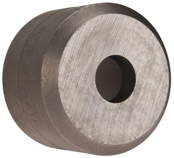 Cleveland Steel Tool - 15/32 Inch Diameter Round Ironworker Die - 1-1/2 Inch Head Diameter, 1 Inch Head Height - Caliber Tooling