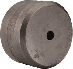 Cleveland Steel Tool - 1/4 Inch Diameter Round Ironworker Die - 1-13/16 Inch Head Diameter, 1-1/8 Inch Head Height - Caliber Tooling