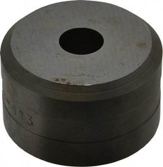 Cleveland Steel Tool - 1/2 Inch Diameter Round Ironworker Die - 1-13/16 Inch Head Diameter, 1-1/8 Inch Head Height - Caliber Tooling