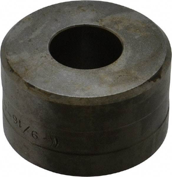 Cleveland Steel Tool - 9/16 Inch Diameter Round Ironworker Die - 1-13/16 Inch Head Diameter, 1-1/8 Inch Head Height - Caliber Tooling