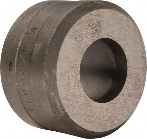 Cleveland Steel Tool - 27/32 Inch Diameter Round Ironworker Die - 1-13/16 Inch Head Diameter, 1-1/8 Inch Head Height - Caliber Tooling