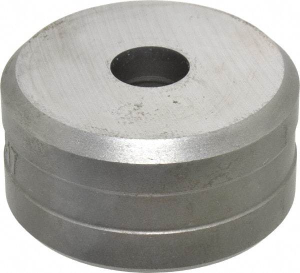 Cleveland Steel Tool - 17/32 Inch Diameter Round Ironworker Die - 2 Inch Head Diameter, 1 Inch Head Height - Caliber Tooling