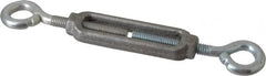 Made in USA - 96 Lb Load Limit, 5/16" Thread Diam, 2-9/16" Take Up, Aluminum Eye & Eye Turnbuckle - 3-7/16" Body Length, 7/32" Neck Length, 6-3/4" Closed Length - Caliber Tooling